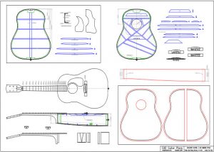 CAD J-45 Gibson Style Acoustic Guitar Plan