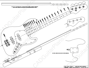 PDF Jazz Bass Electric Guitar Plan Fender Style