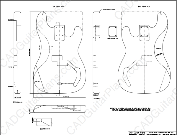 Jazz bass deals blueprint